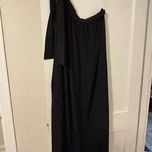 Jodifl Black One shoulder Maxi Dress